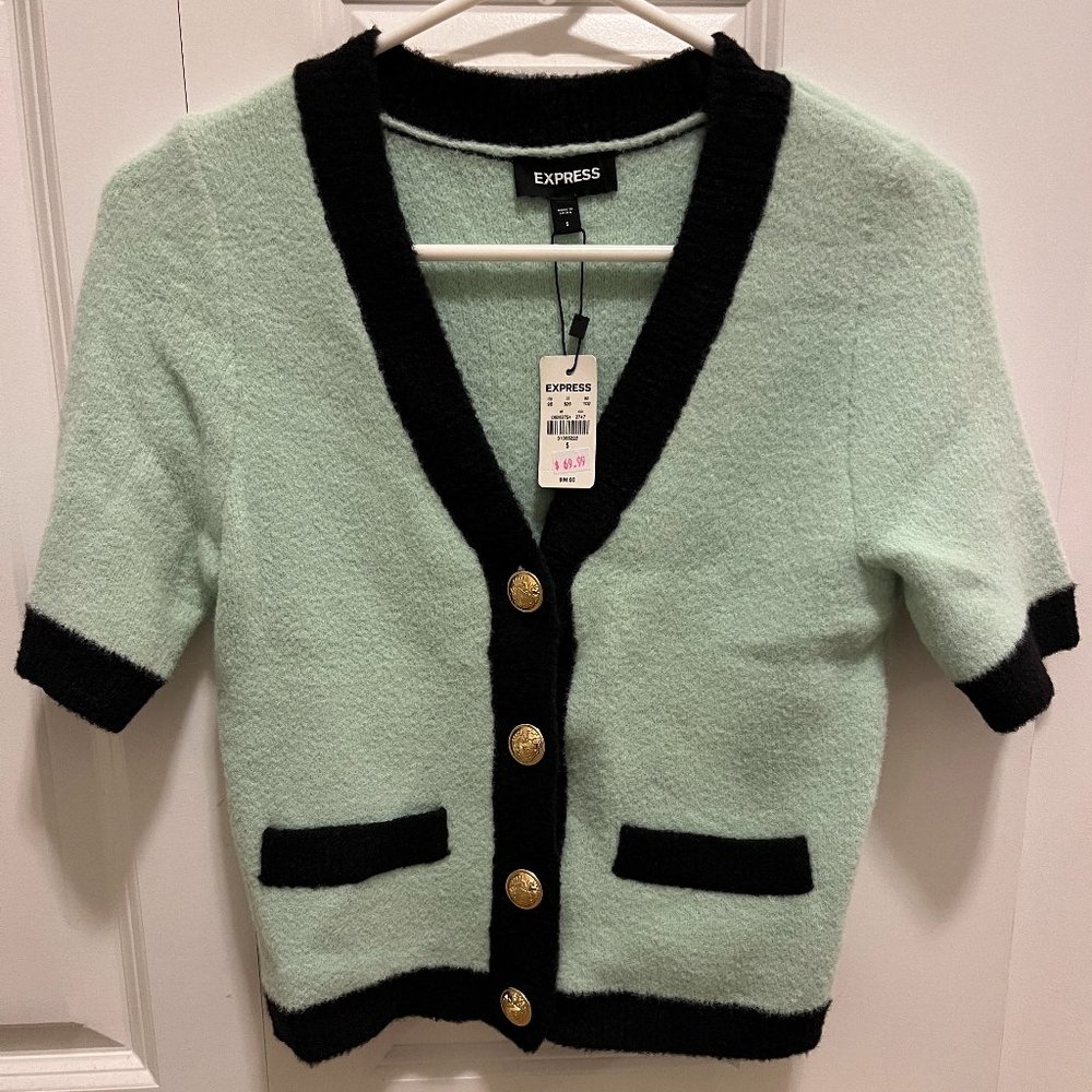 Express Mint Cardigan